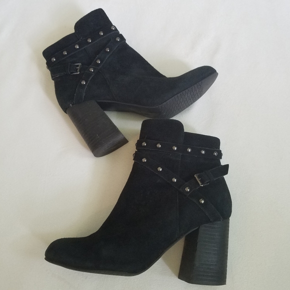 BP Nordstrom ankle boots booties black studs 8.5 - Picture 6 of 10